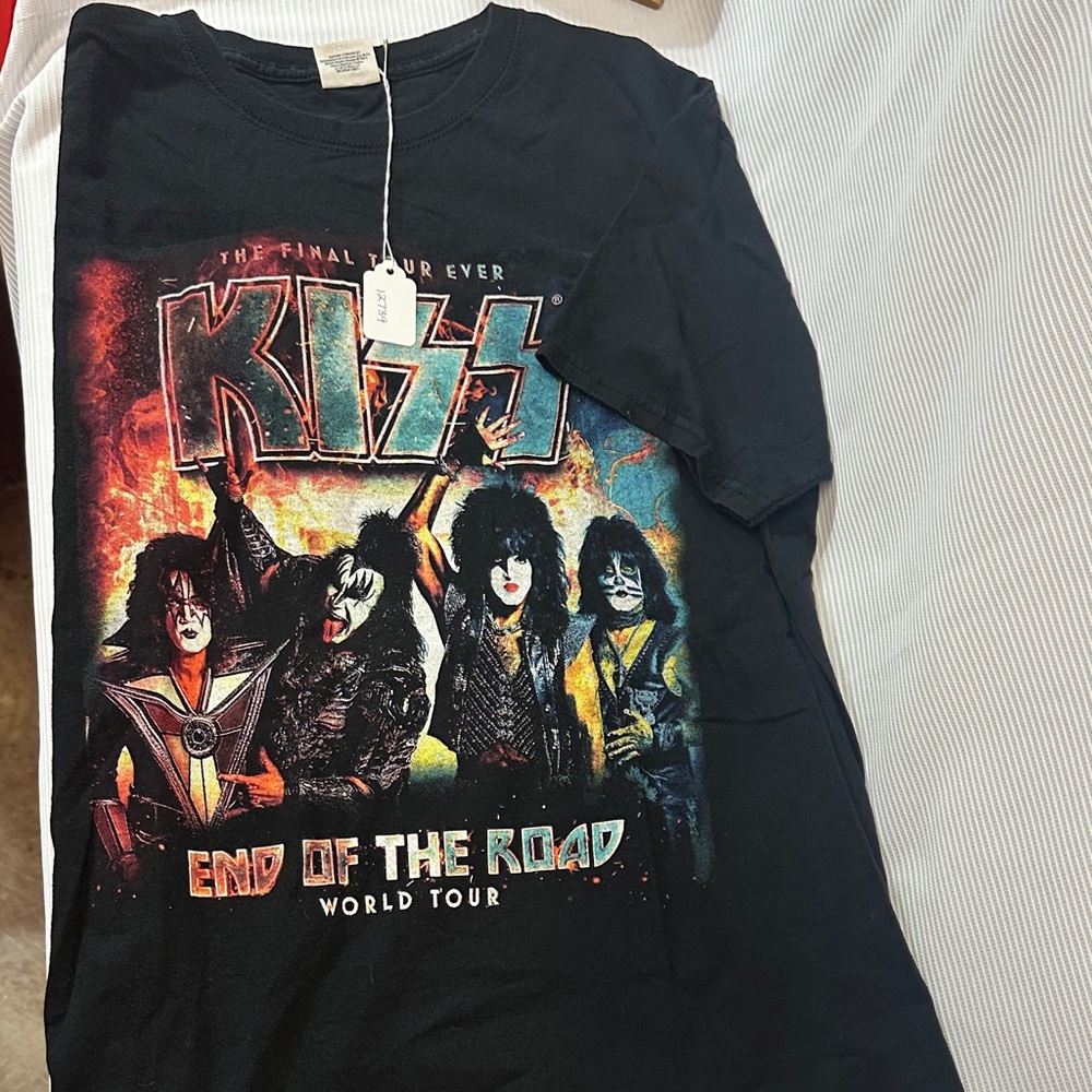 KISS 2019 end of the road world tour small Black Graphic T-Shirt